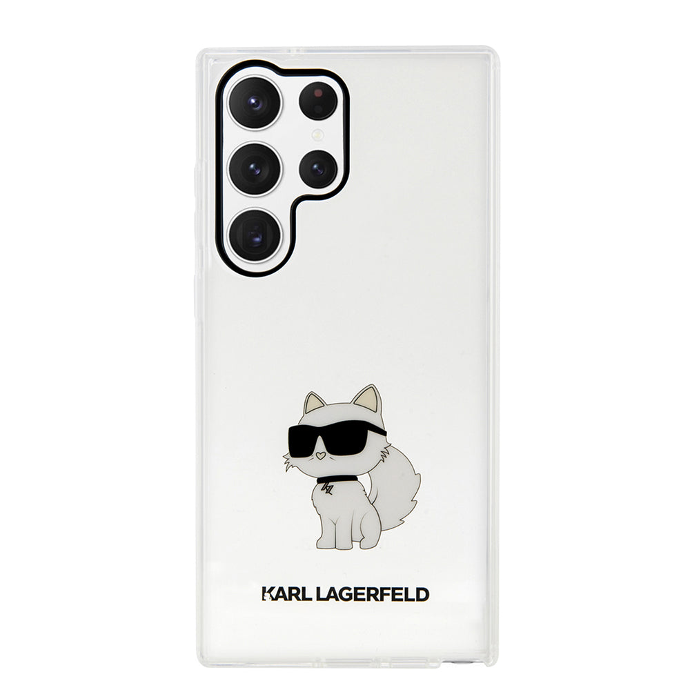 Futrola za Samsung Galaxy S23 Ultra S918, Karl Lagerfeld, Ikonik Choupette, Prozirna