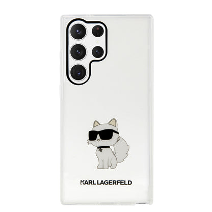 Futrola za Samsung Galaxy S23 Ultra S918, Karl Lagerfeld, Ikonik Choupette, Prozirna