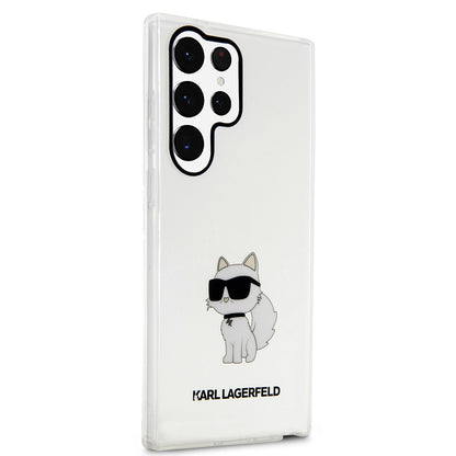 Futrola za Samsung Galaxy S23 Ultra S918, Karl Lagerfeld, Ikonik Choupette, Prozirna