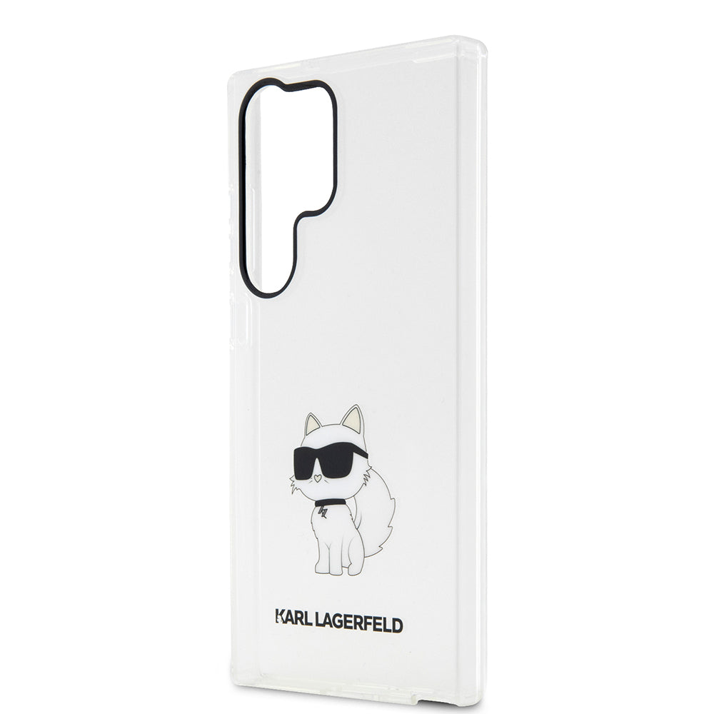 Futrola za Samsung Galaxy S23 Ultra S918, Karl Lagerfeld, Ikonik Choupette, Prozirna