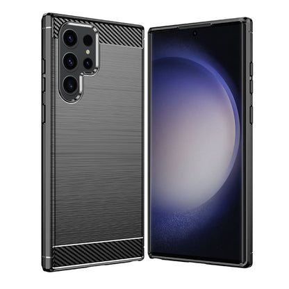 Maska za Samsung Galaxy S23 Ultra S918, Techsuit, Karbon, Crna