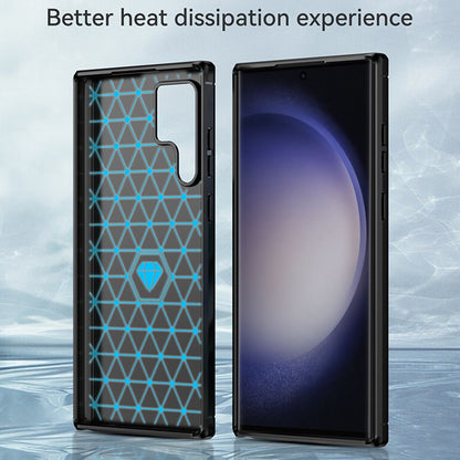 Maska za Samsung Galaxy S23 Ultra S918, Techsuit, Karbon, Crna