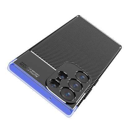 Maska za Samsung Galaxy S23 Ultra S918, Techsuit, CarbonFiber, Crna