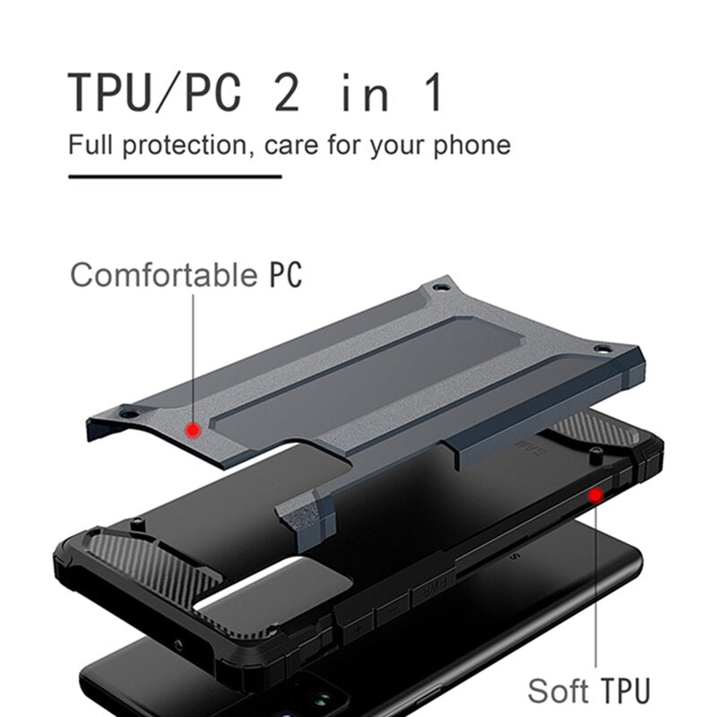 Maska za Samsung Galaxy S23 Ultra S918, Techsuit, Hybrid Armor, Crna
