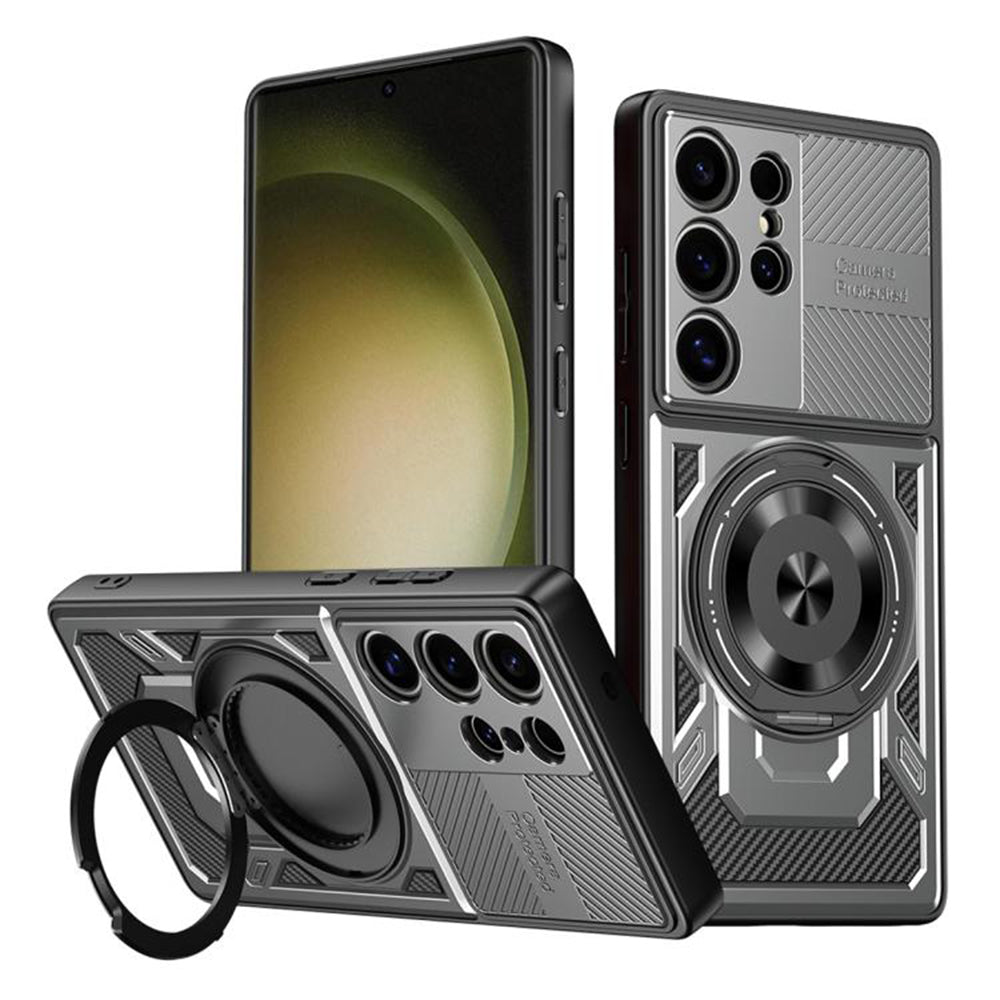 Maska za Samsung Galaxy S23 Ultra S918, Techsuit, RuggedCam, Siva