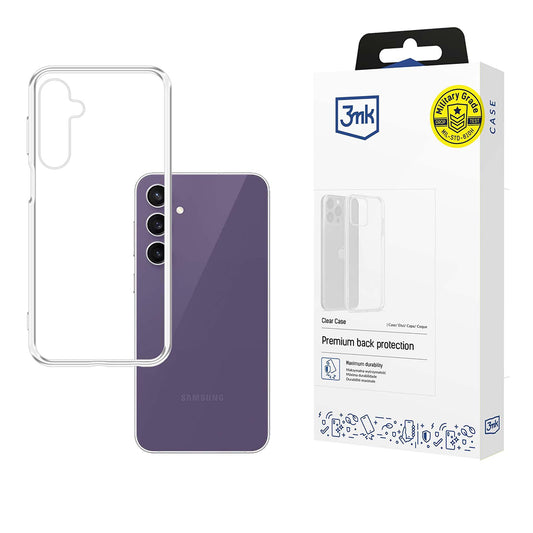 Maska za Samsung Galaxy S24 FE S721, 3MK, Clear, Prozirna