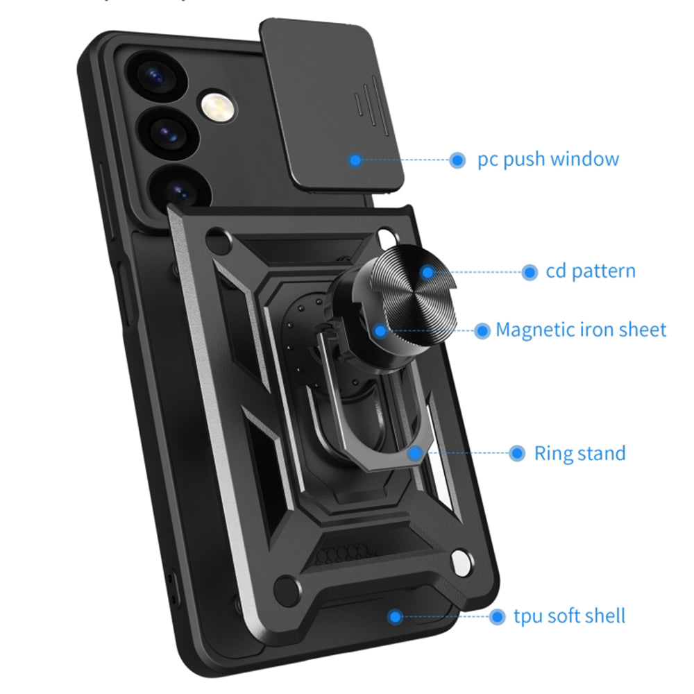 Maska za Samsung Galaxy S24 FE S721, Techsuit, CamShield, Plava