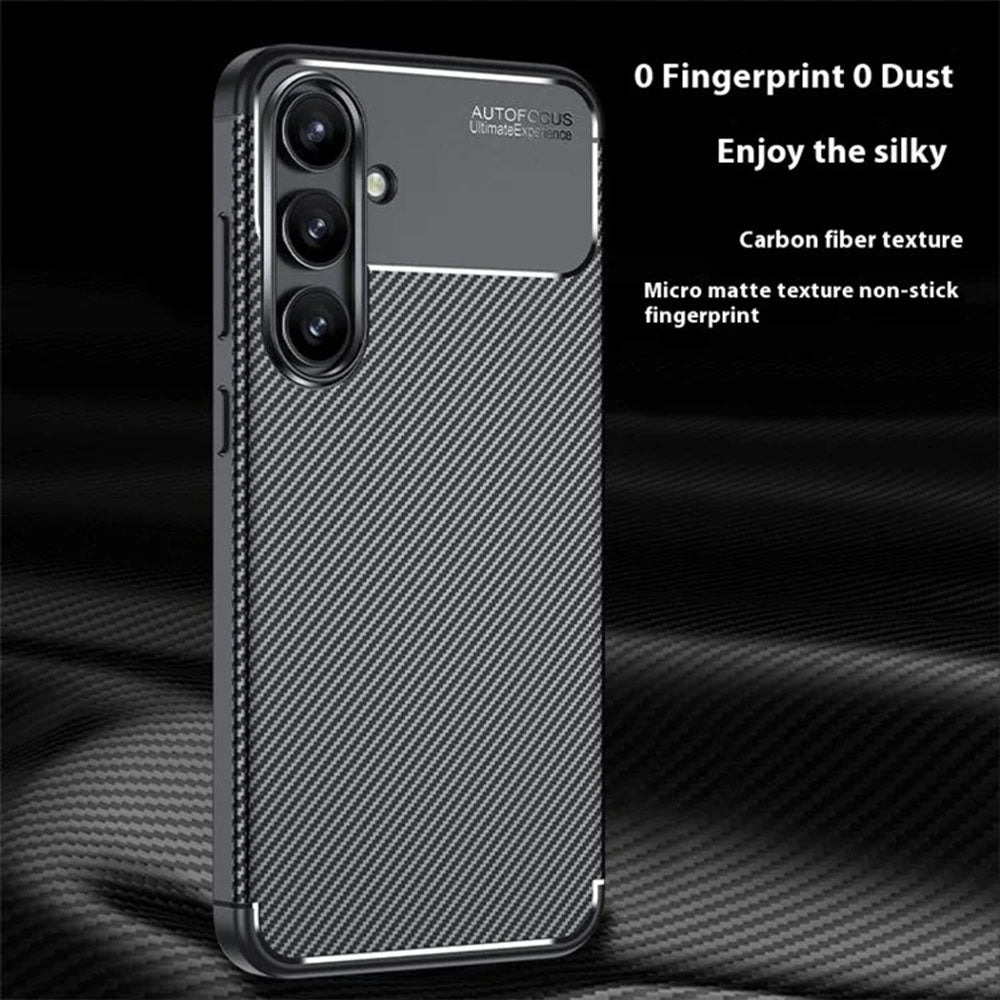 Maska za Samsung Galaxy S24 FE S721, Techsuit, CarbonFiber, Crna