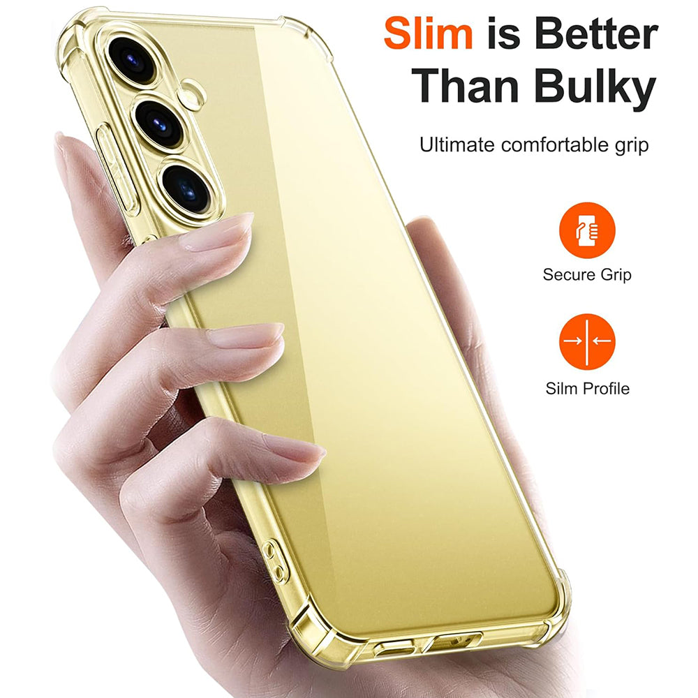 Maska za Samsung Galaxy S24 FE S721, Techsuit, Shockproof Clear, Prozirna