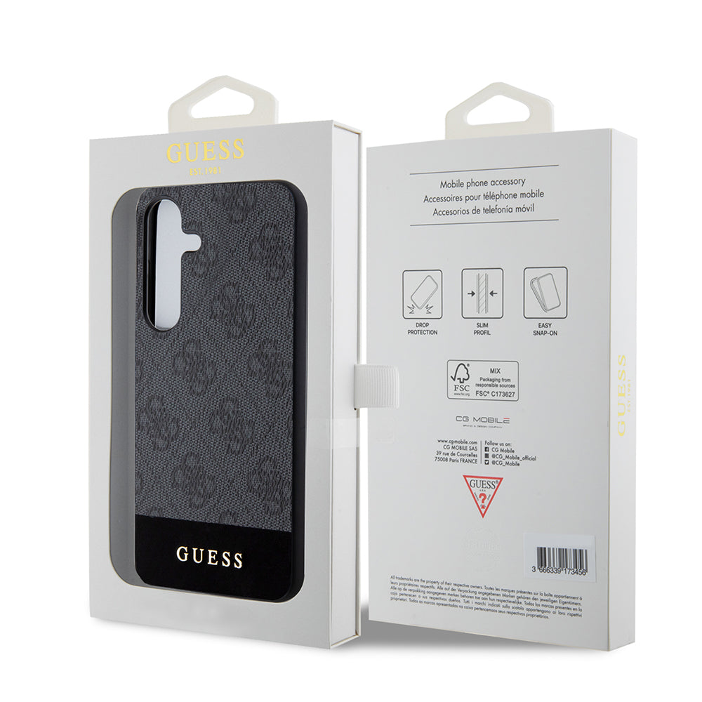 Futrola za Samsung Galaxy S24+ S926, Guess, 4G Stripe, Crna