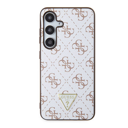 Futrola za Samsung Galaxy S24+ S926, Guess, 4G Triangle Logo, Bijela
