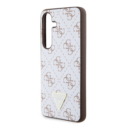 Futrola za Samsung Galaxy S24+ S926, Guess, 4G Triangle Logo, Bijela