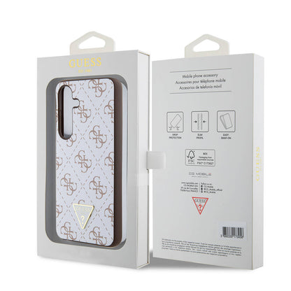 Futrola za Samsung Galaxy S24+ S926, Guess, 4G Triangle Logo, Bijela