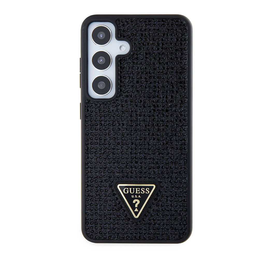 Futrola za Samsung Galaxy S24+ S926, Guess, Rhinestone Triangle Logo, Crna