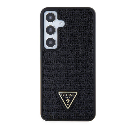 Futrola za Samsung Galaxy S24+ S926, Guess, Rhinestone Triangle Logo, Crna