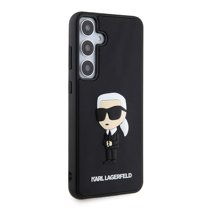 Futrola za Samsung Galaxy S24+ S926, Karl Lagerfeld, 3D Rubber Ikonik Karl, Crna