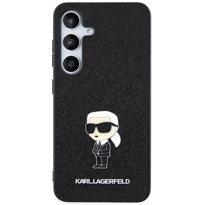 Futrola za Samsung Galaxy S24+ S926, Karl Lagerfeld, Glitter Ikonik Karl Logo, Crna