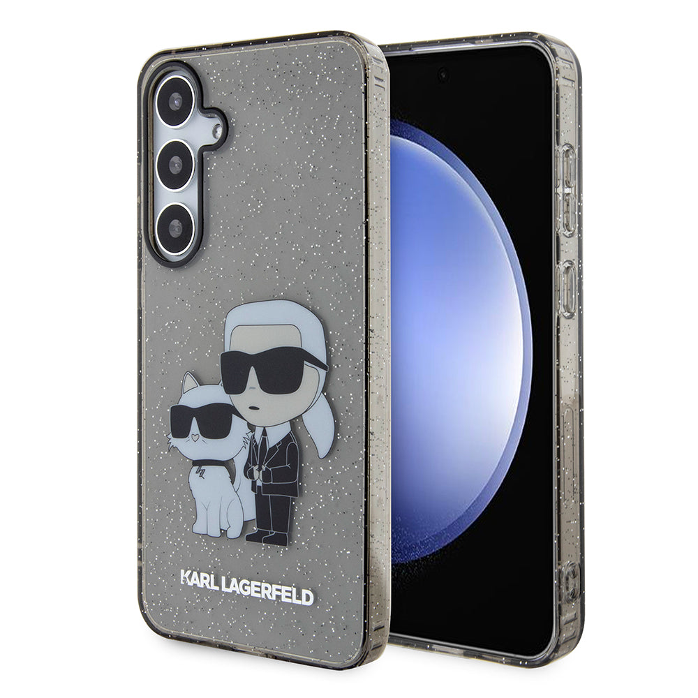 Futrola za Samsung Galaxy S24+ S926, Karl Lagerfeld, Glitter Karl & Choupette, Plava