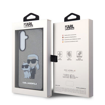 Futrola za Samsung Galaxy S24+ S926, Karl Lagerfeld, Glitter Karl & Choupette, Plava