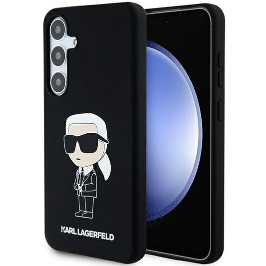 Futrola za Samsung Galaxy S24+ S926, Karl Lagerfeld, Silicone Ikonik NFT, Crna