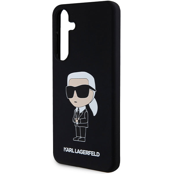 Futrola za Samsung Galaxy S24+ S926, Karl Lagerfeld, Silicone Ikonik NFT, Crna