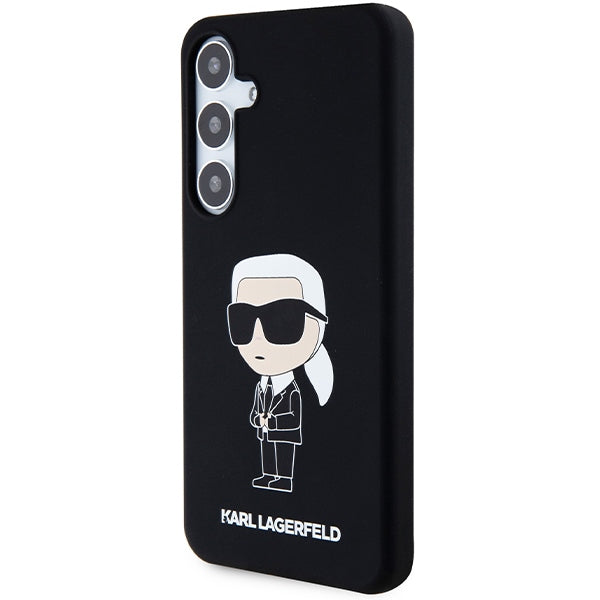 Futrola za Samsung Galaxy S24+ S926, Karl Lagerfeld, Silicone Ikonik NFT, Crna