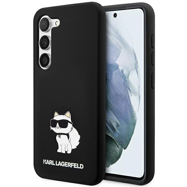 Futrola za Samsung Galaxy S24+ S926, Karl Lagerfeld, Silicone Choupette, Crna