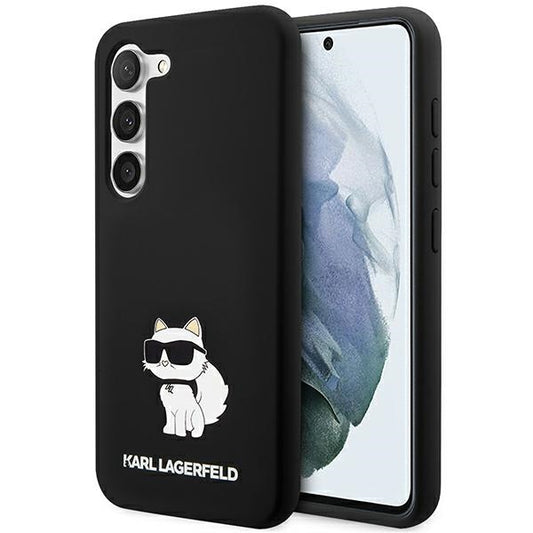 Futrola za Samsung Galaxy S24+ S926, Karl Lagerfeld, Silicone Choupette, Crna