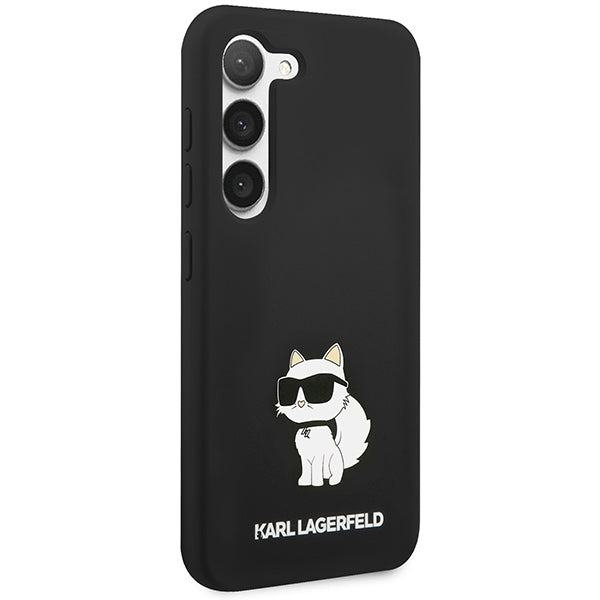 Futrola za Samsung Galaxy S24+ S926, Karl Lagerfeld, Silicone Choupette, Crna