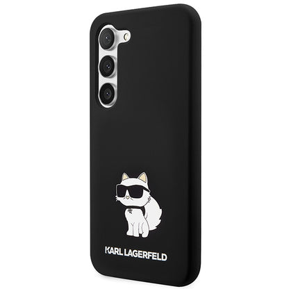 Futrola za Samsung Galaxy S24+ S926, Karl Lagerfeld, Silicone Choupette, Crna
