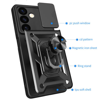 Maska za Samsung Galaxy S24+ S926, Techsuit, CamShield, Crna