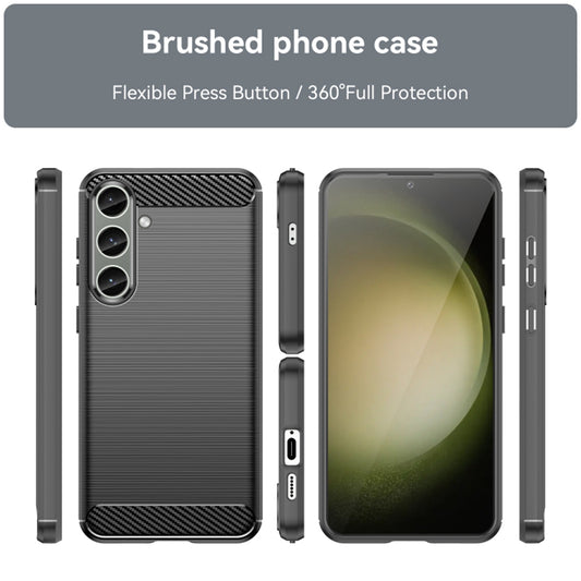 Maska za Samsung Galaxy S24+ S926, Techsuit, Karbon, Crna