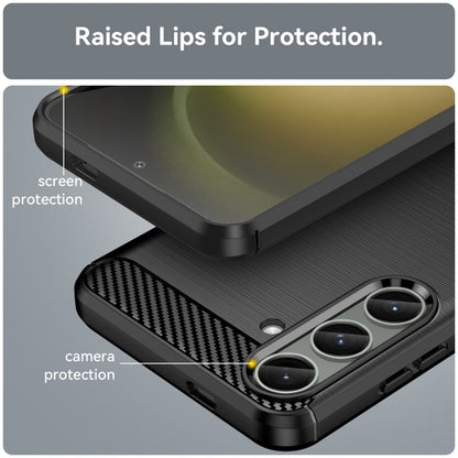 Maska za Samsung Galaxy S24+ S926, Techsuit, Karbon, Crna