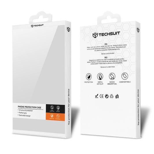 Maska za Samsung Galaxy S24+ S926, Techsuit, Carbonite FiberShell, Crvena