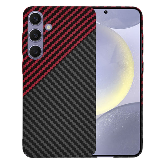 Maska za Samsung Galaxy S24+ S926, Techsuit, Carbonite FiberShell, Crno Crvena