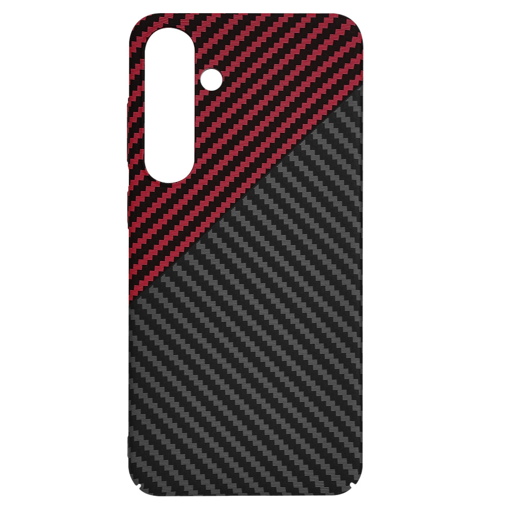 Maska za Samsung Galaxy S24+ S926, Techsuit, Carbonite FiberShell, Crno Crvena