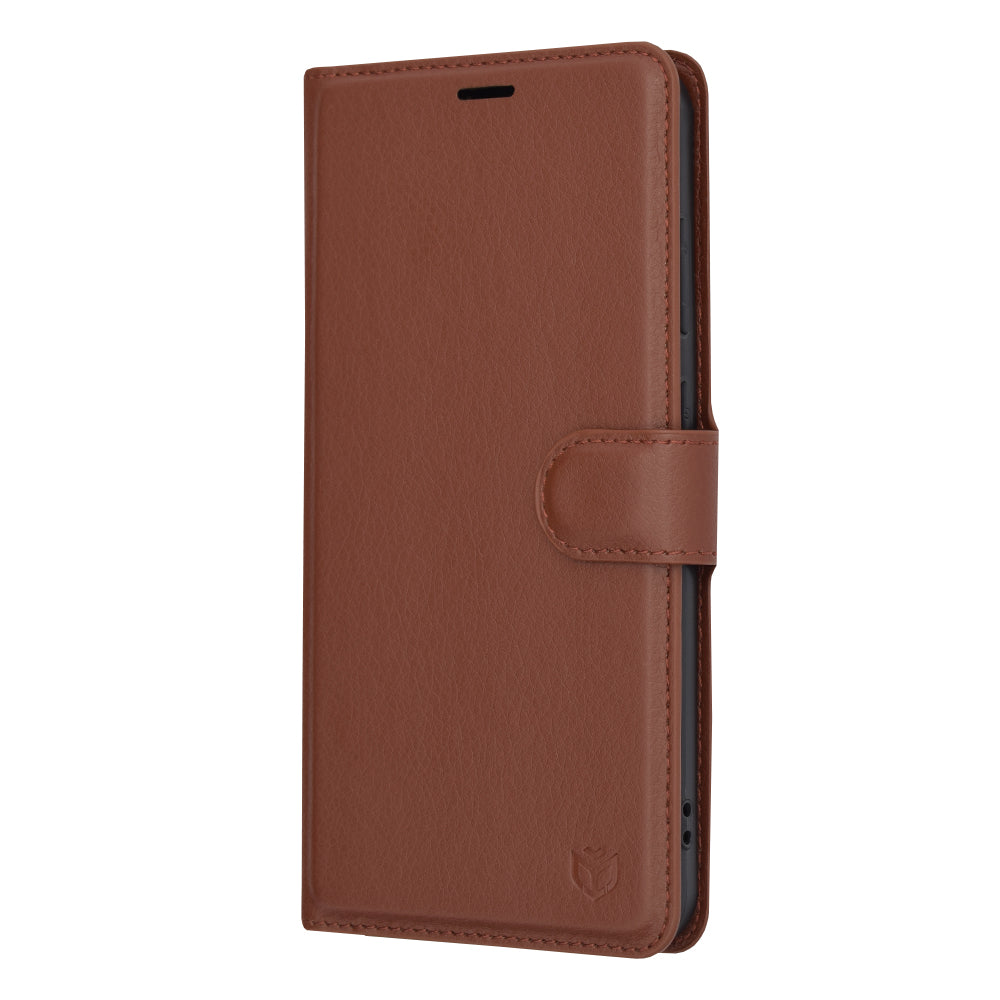 Futrola za Samsung Galaxy S24+ S926, Techsuit, Kožna Folio, Smeđa
