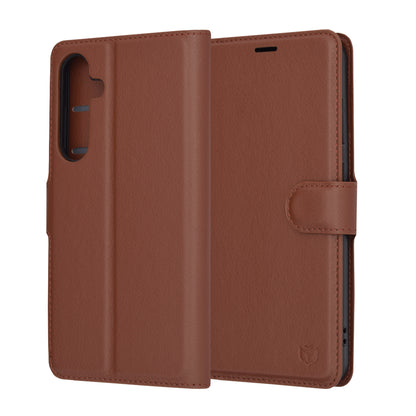 Futrola za Samsung Galaxy S24+ S926, Techsuit, Kožna Folio, Smeđa