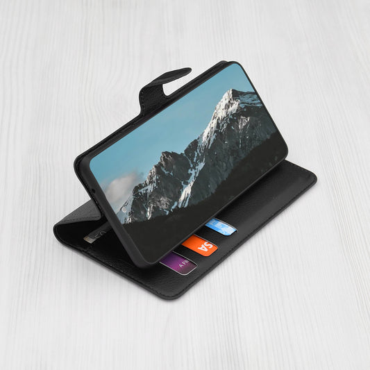 Futrola za Samsung Galaxy S24+ S926, Techsuit, Kožna Folio, Crna