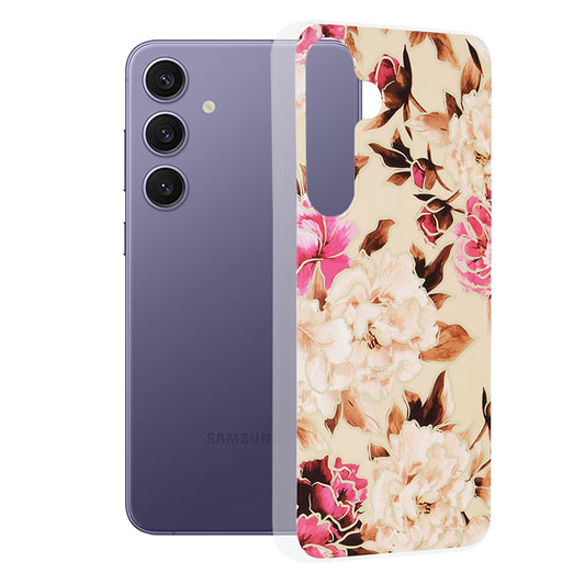 Maska za Samsung Galaxy S24+ S926, Techsuit, Mramor, Bež
