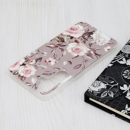 Maska za Samsung Galaxy S24+ S926, Techsuit, Mramor, Siva