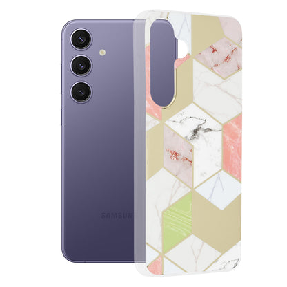 Maska za Samsung Galaxy S24+ S926, Techsuit, Marble, Ljubičasta
