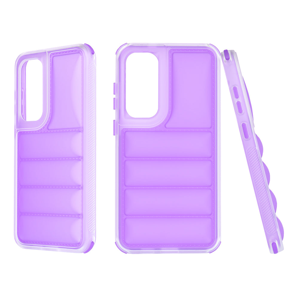 Maska za Samsung Galaxy S24+ S926, Techsuit, Wave Shield, Ljubičasta