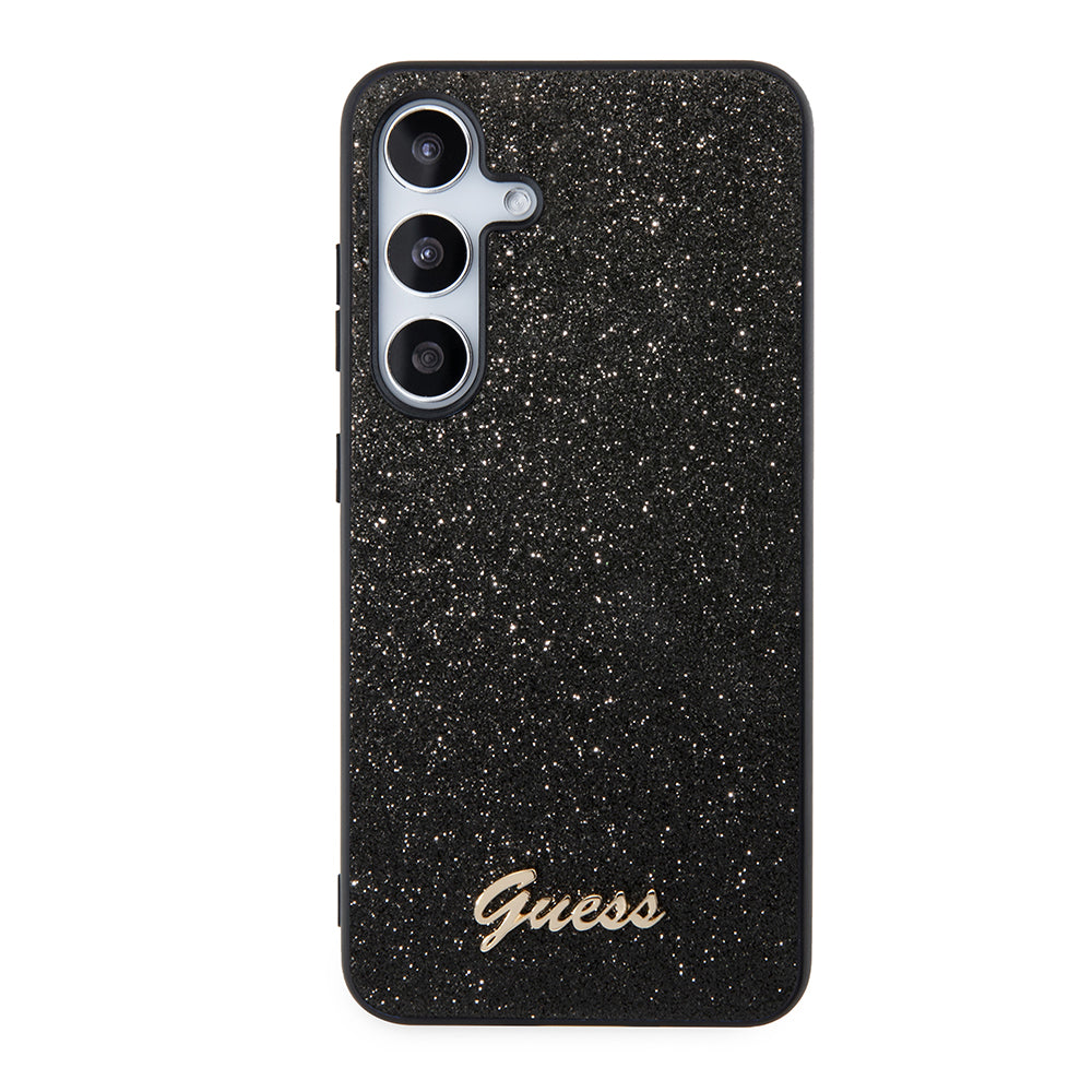 Futrola za Samsung Galaxy S24 S921, Guess, Glitter Script, Crna