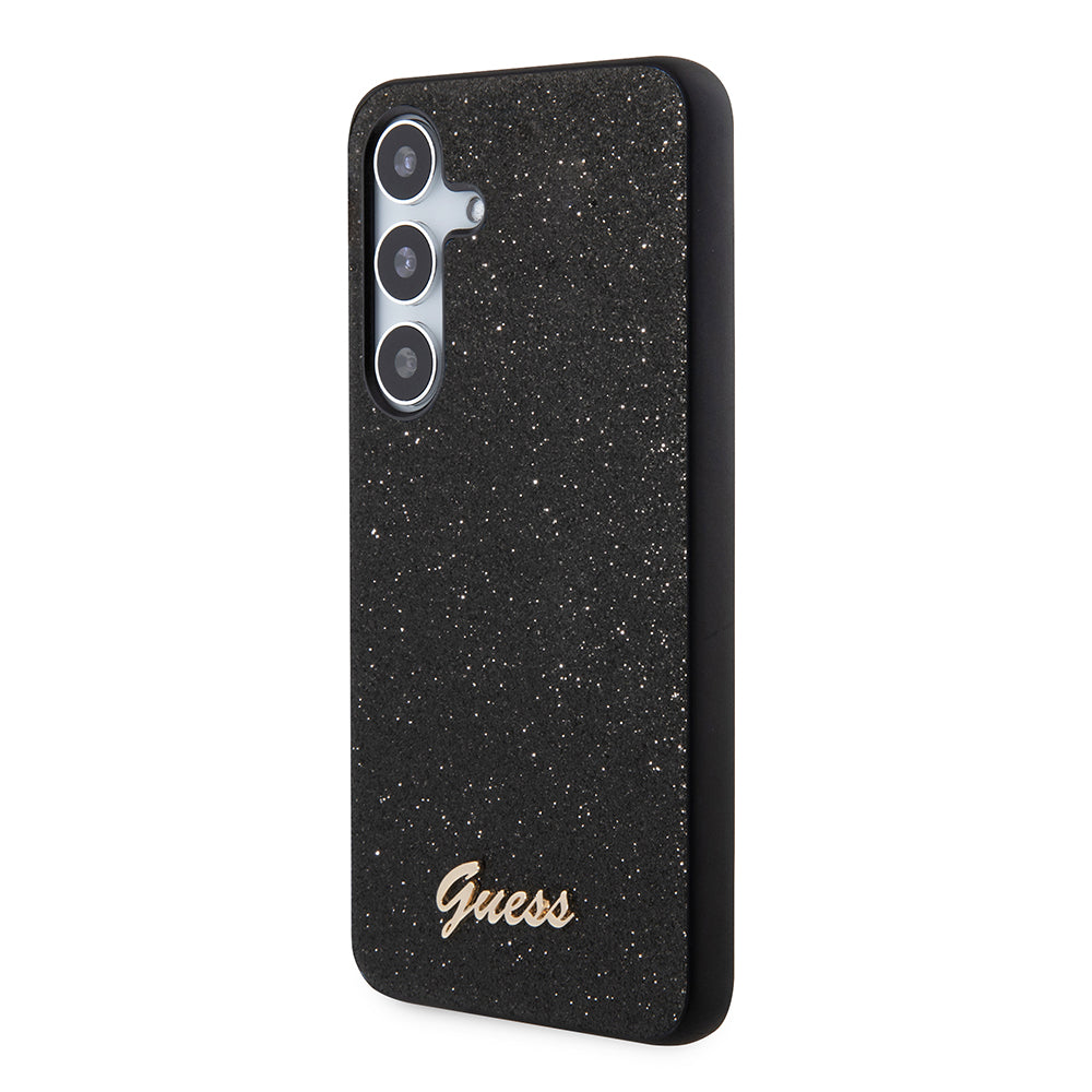 Futrola za Samsung Galaxy S24 S921, Guess, Glitter Script, Crna