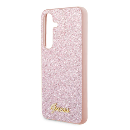 Futrola za Samsung Galaxy S24 S921, Guess, Glitter Script, Roza
