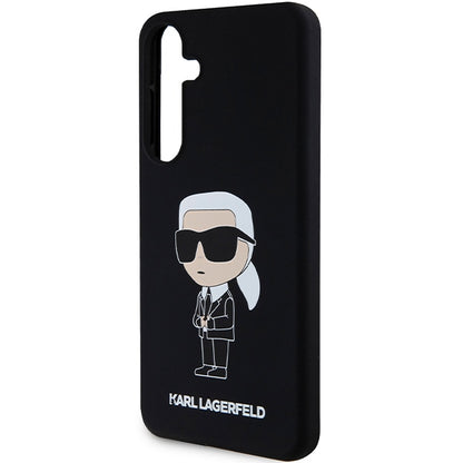 Futrola za Samsung Galaxy S24 S921, Karl Lagerfeld, Silicone Ikonik NFT, Crna