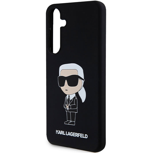 Futrola za Samsung Galaxy S24 S921, Karl Lagerfeld, Silicone Ikonik NFT, Crna
