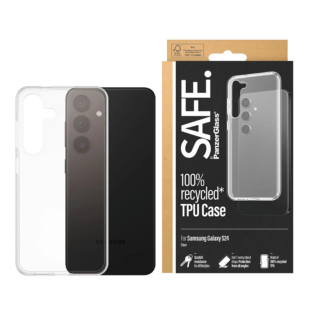 Futrola za Samsung Galaxy S24 S921, PanzerGlass, Safe., Prozirna