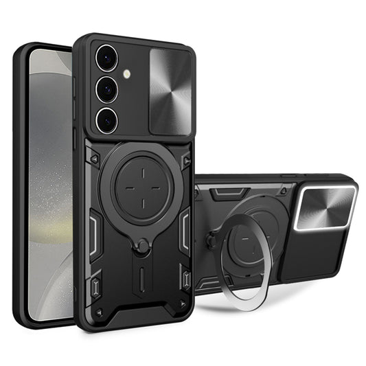 Maska za Samsung Galaxy S24 S921, Techsuit, CamGuard Pro, Crna